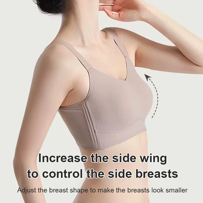 Anti sagging large breast support armpit fat control bra