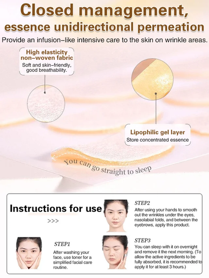 Hyaluronic Acid Anti-Wrinkle Sleep Patches