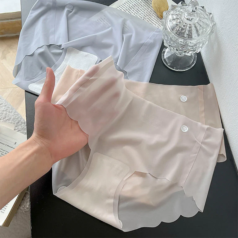 Womens Ice Silk No Trace Panties