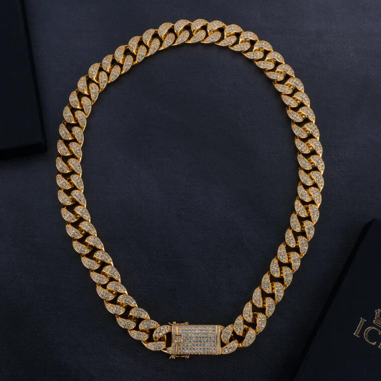 Cuban Chain & Cuban Bracelet Bundle - Gold/White Gold