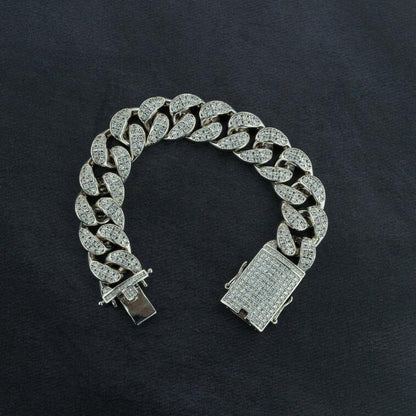 Cuban Chain & Cuban Bracelet Bundle - Gold/White Gold