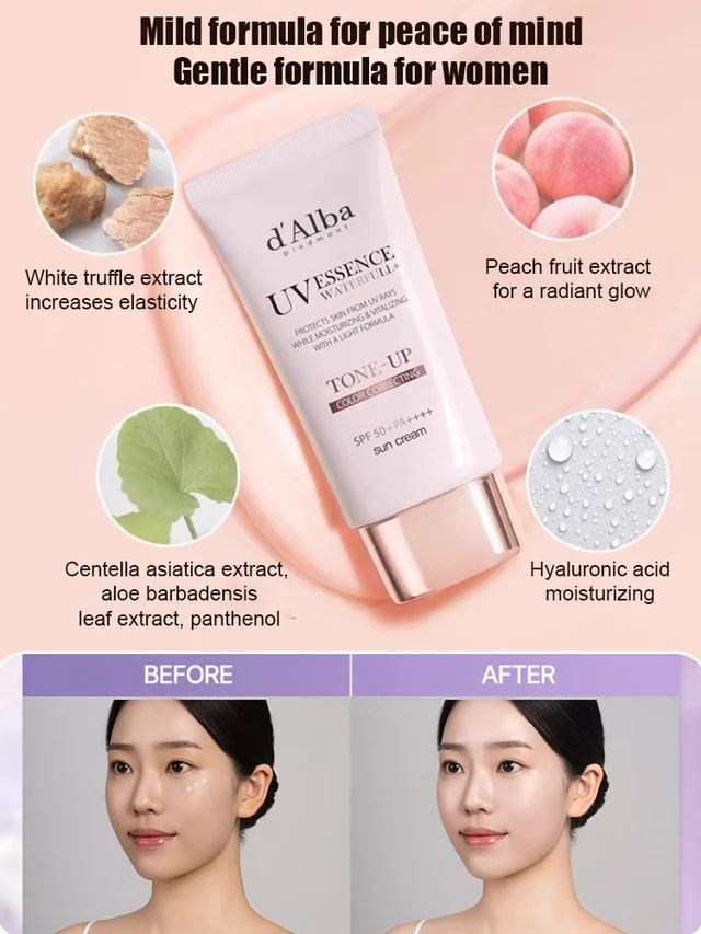 Sunscreen moisturizing and brightening makeup primer