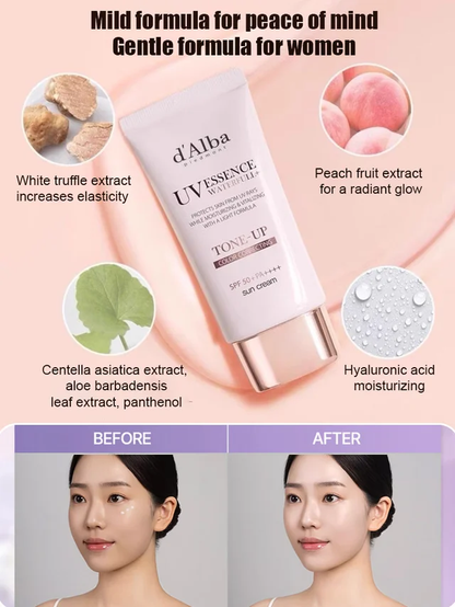 Sunscreen moisturizing and brightening makeup primer