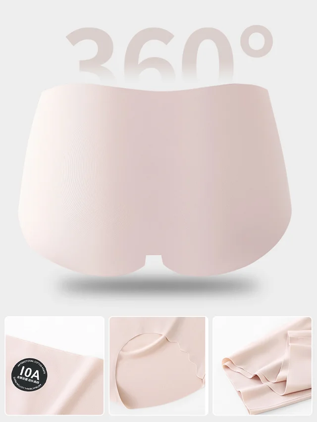 10A antibacterial milk skin nude silk bottom crotch underwear