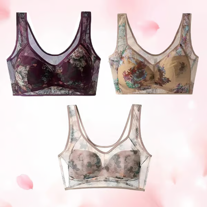 Lace Buttonless Comfortable Bra