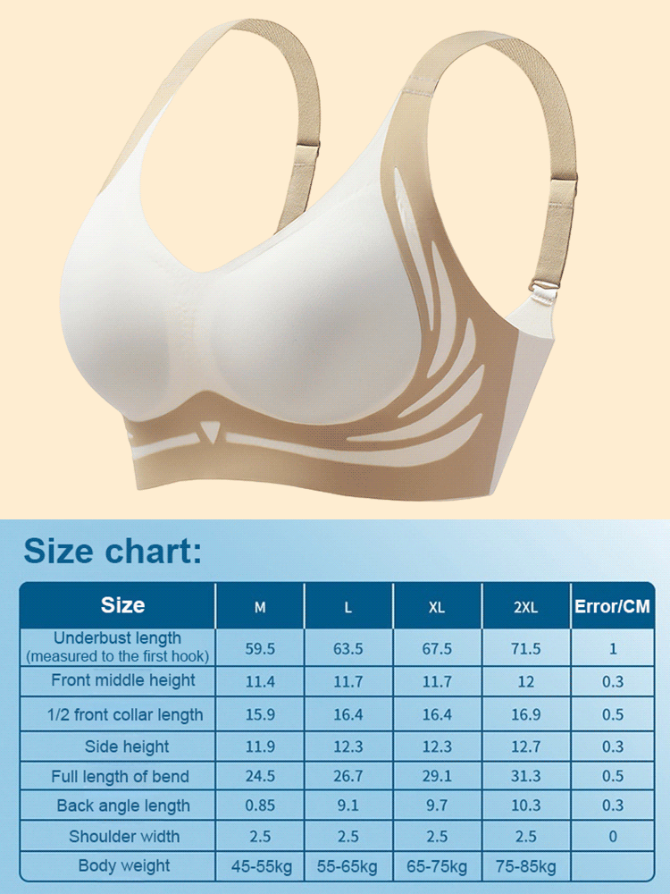 Lifting Anti Sagging Wireless Push up Bra