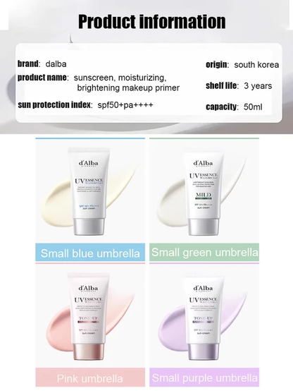 Sunscreen moisturizing and brightening makeup primer