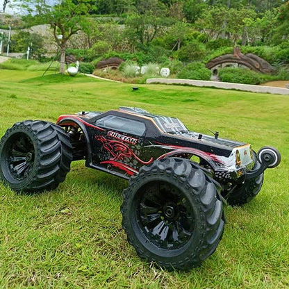 1/10 4WD Remote Control Car Truck RTR 80km/h with 120A ESC 3670 2500KV Brushless Waterproof Motor Wheelie Function