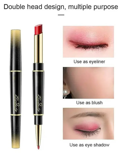 🔥Last Day 49% OFF-Double ended Lipstick Automatic Lip Liner Matte Waterproof Non fading Non stick Lipstick