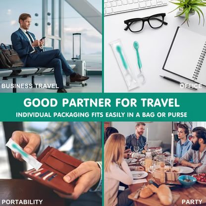 5 in 1 Mini Toothbrush Floss Tongue Scraper Toothpick Set