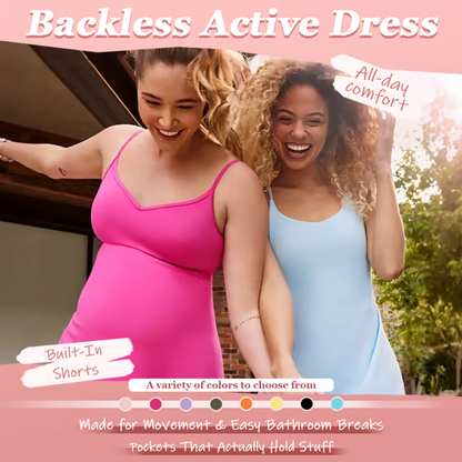 The Ultimate Tummy Control Backless Active Dress
