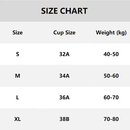 Womens Front Closure Seamless Back Support Posture Bra