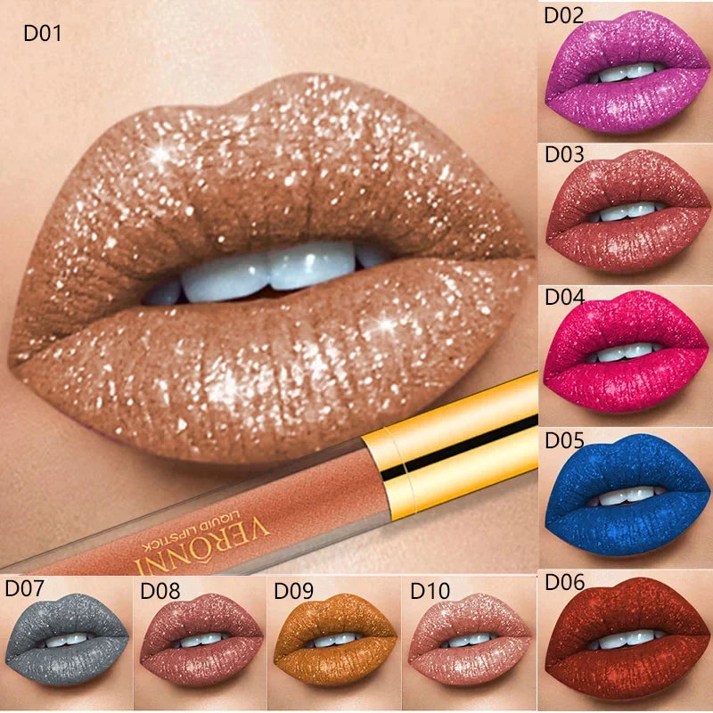 🎁LAST DAY SALE49% OFF🎁Metallic Liquid Diamond Glitter Lipstick