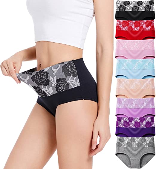 Cotton High Waist Abdominal Slimming Hygroscopic Antibacterial Underwear