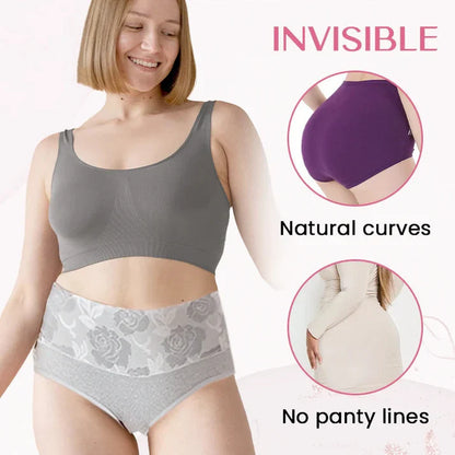 Cotton High Waist Abdominal Slimming Hygroscopic Antibacterial Underwear