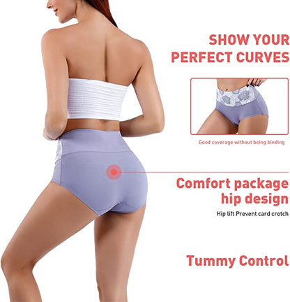 Cotton High Waist Abdominal Slimming Hygroscopic Antibacterial Underwear
