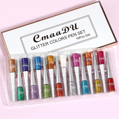 16 Colors Liquid Glitter Eyeliner