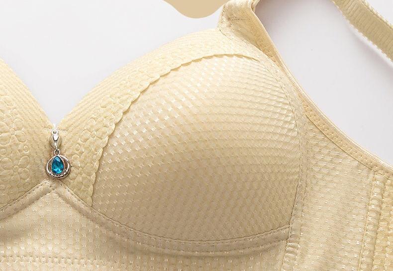 Women Back Buckle Cotton Bras Wire Free Plus Size  Shoulder Straps Brasieres Comfort
