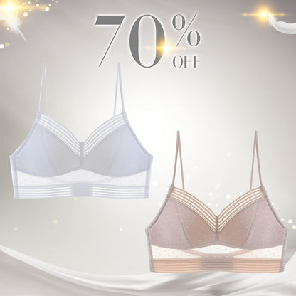 Low Back Wireless Lifting Lace Bra