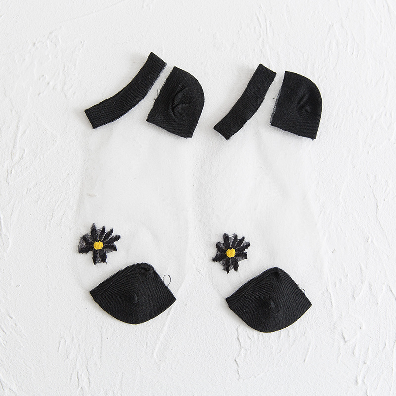 Translucent Daisy Socks 3 Pairs