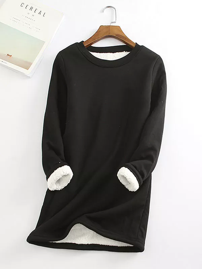 2021 NEW Casual Cotton Round Neck Solid Sweatshirt