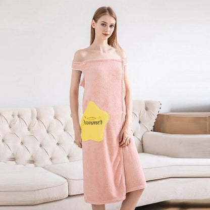 Quick Dry Absorb Water Wearable Bathrobes