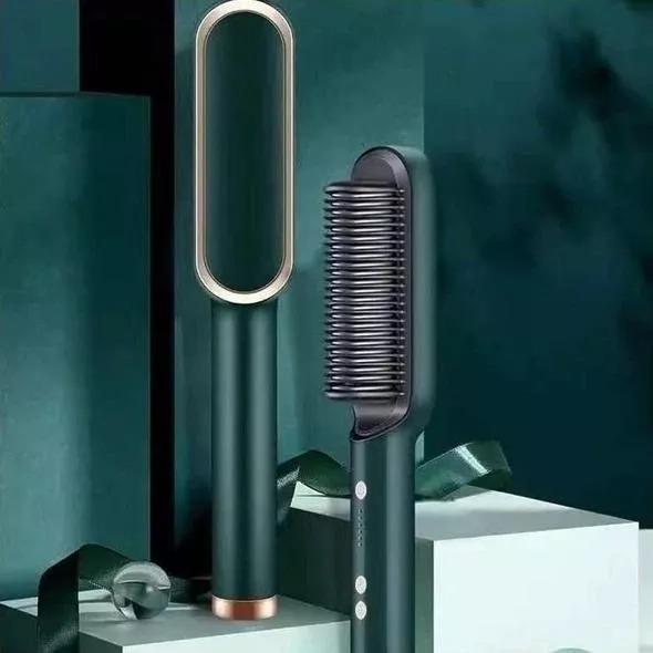 2 in 1 Hair curler and straightener brush