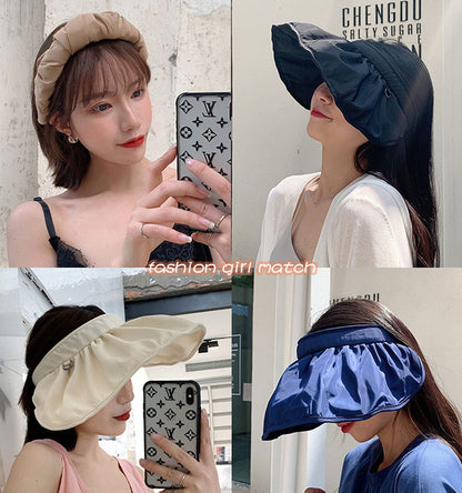 2 in 1 Sun Visor Hat Wide