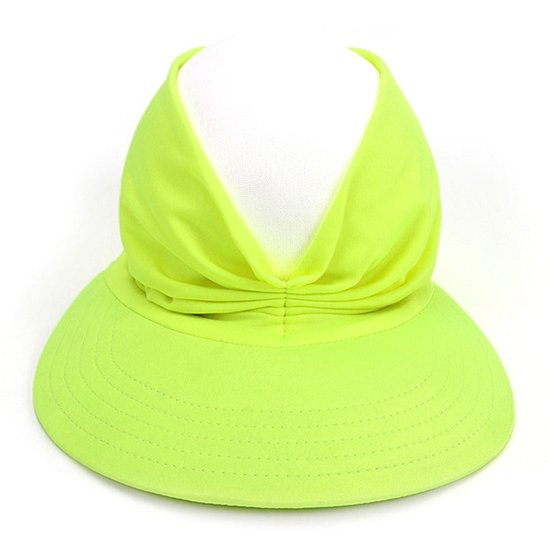 Summer womens UV protection stretch sun hat