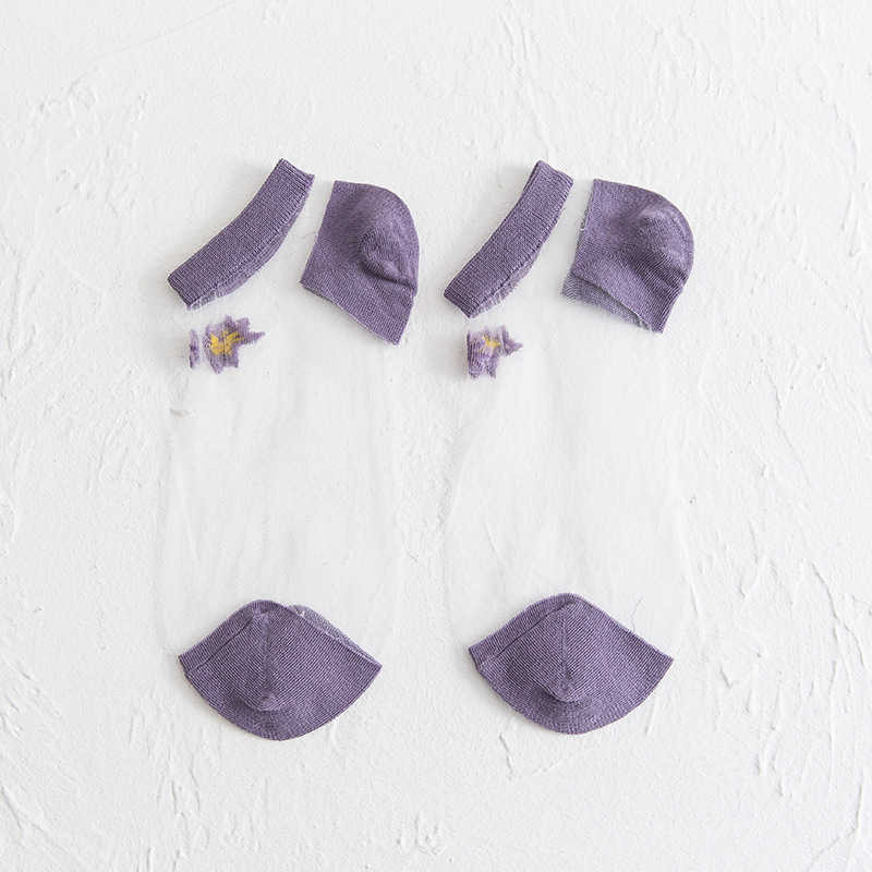 Translucent Daisy Socks 3 Pairs