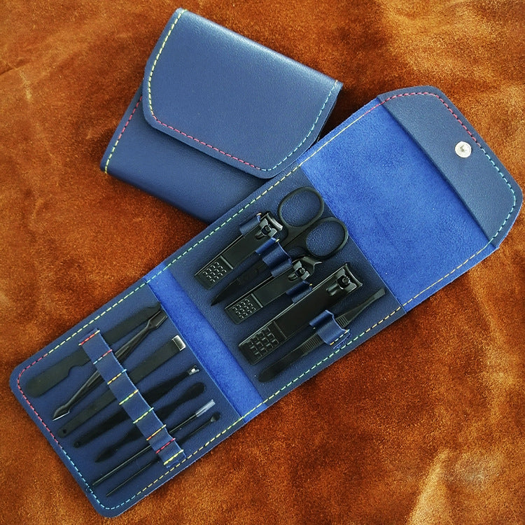 12 16Pcs Set Stainless Steel Nail Clippers Set With Folding Bag