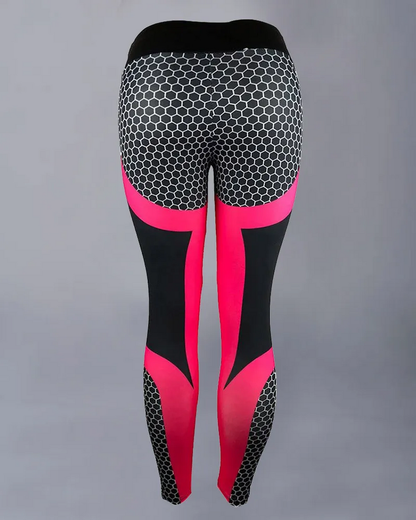 Colorblock Butt Lifting High Waist Sports Leggings