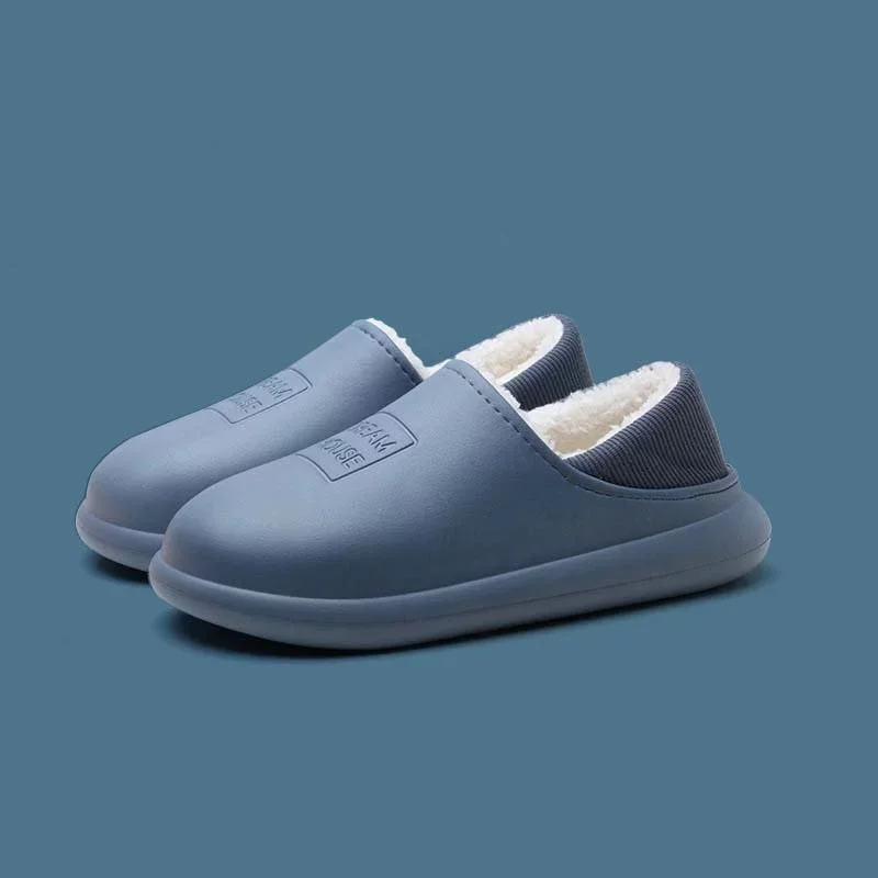 2021 Winter Indoor Warm Non slip Soft Bottom Couple Cotton Slippers