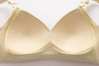 Women Back Buckle Cotton Bras Wire Free Plus Size  Shoulder Straps Brasieres Comfort