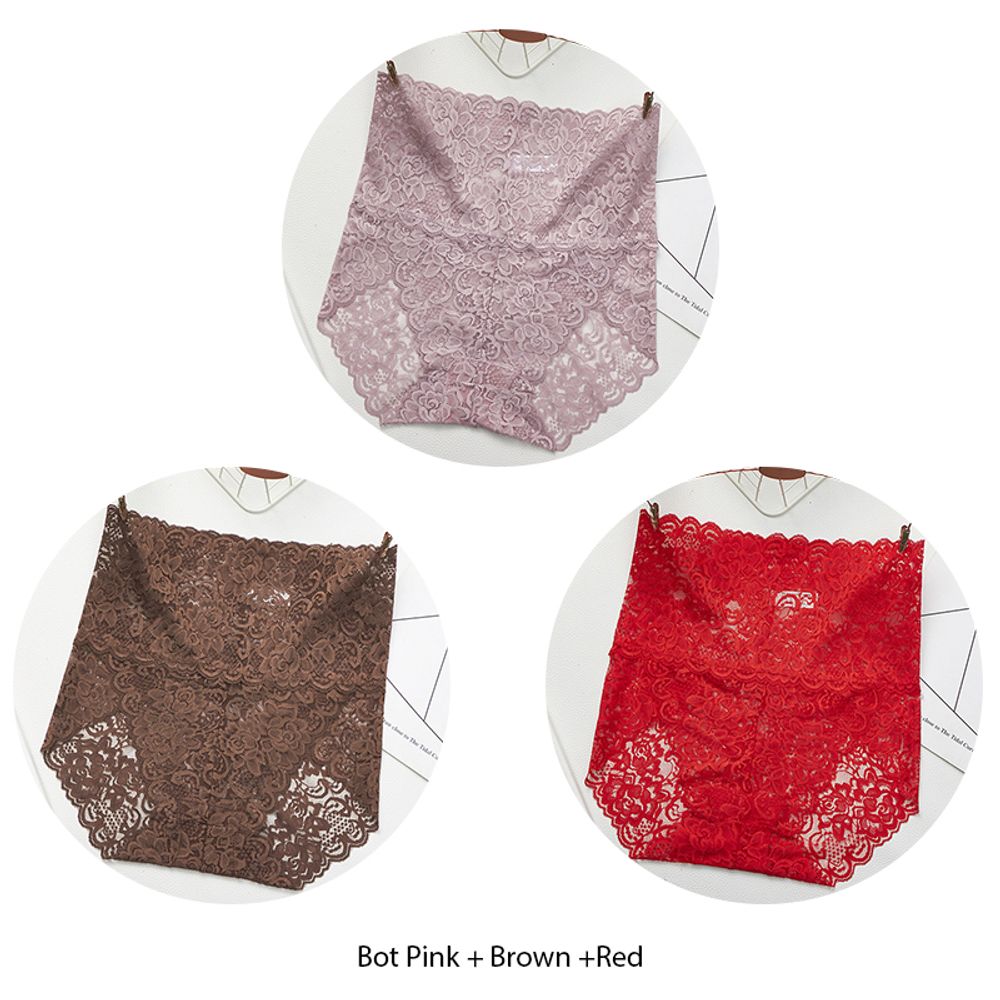 wide waistband lace panties