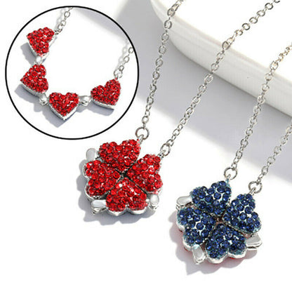 Four Leaf Heart Shape Necklace