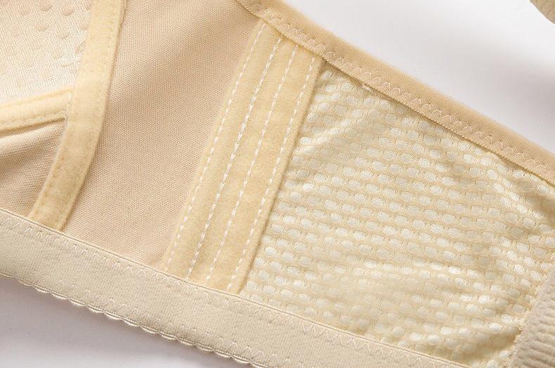 Women Back Buckle Cotton Bras Wire Free Plus Size  Shoulder Straps Brasieres Comfort