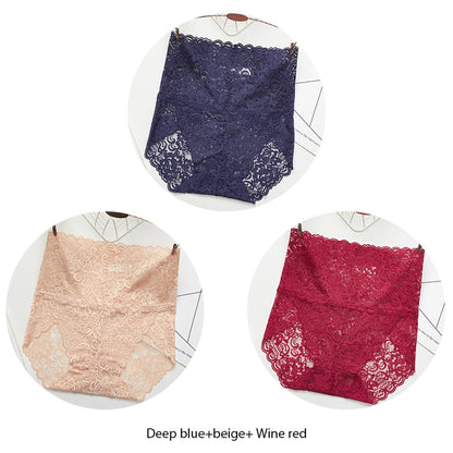 wide waistband lace panties