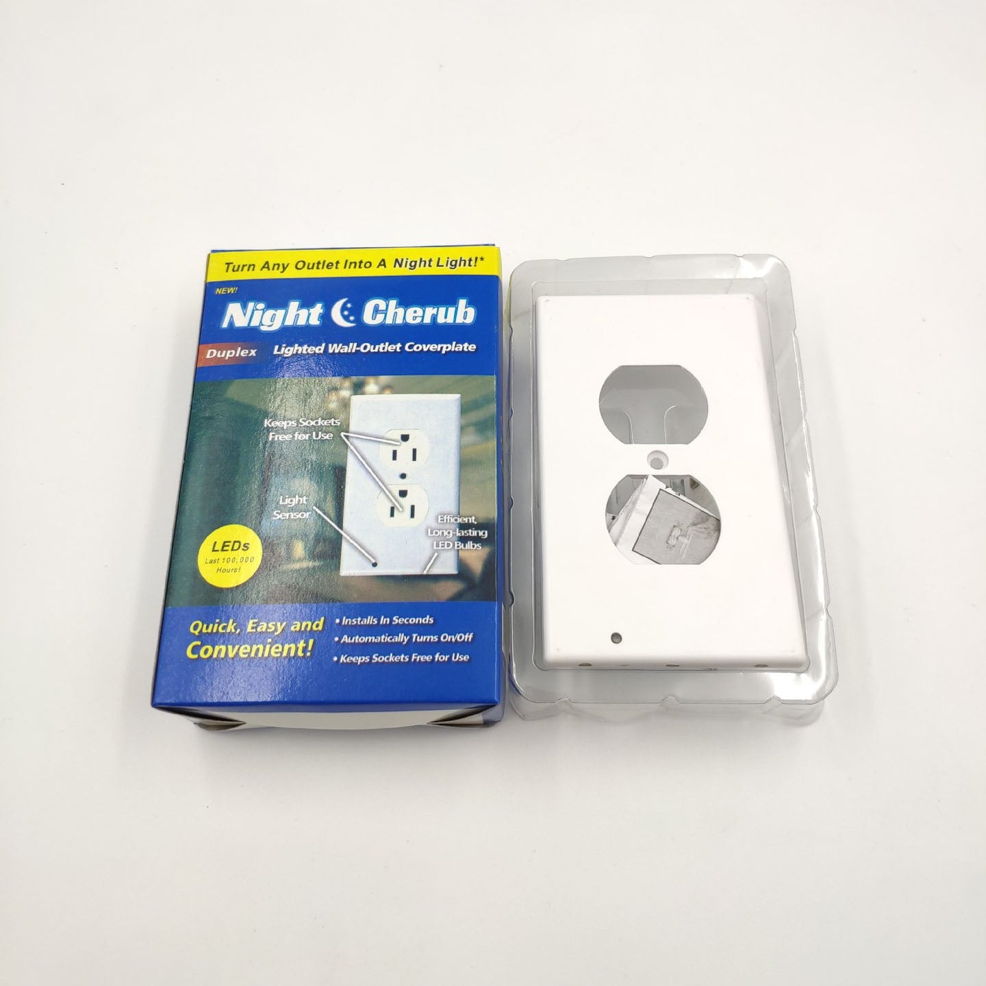 Outlet Wall Plate With Night Lights
