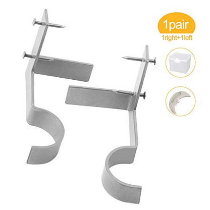 No Drill Curtain Rod Brackets Holders