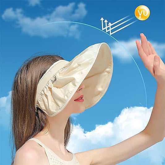 2 in 1 Sun Visor Hat Wide