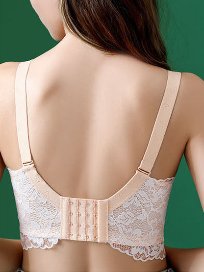 Breathable Lace Rabbit Ear Minimizer Bras