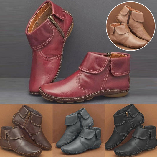 2022 Autumn And Winter New Fashion Soft Soled Flat Bottomed Short Tube Martin Boots