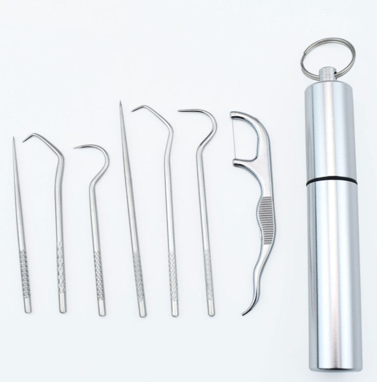Stainless Steel Toothpick Set 7pcs