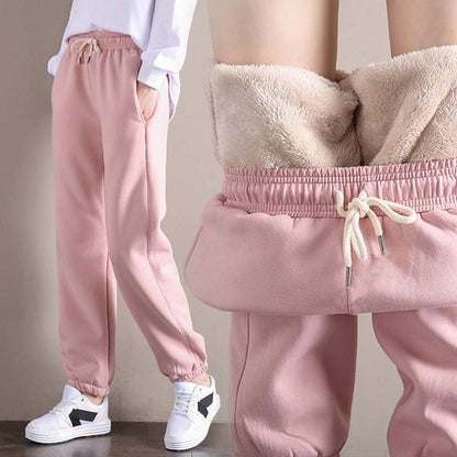 2021 New Arrival Casual Cotton Warm Fleece Pants