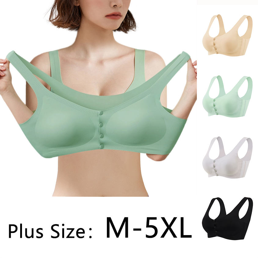 Plus Size Women Seamless Ice Silk Bra