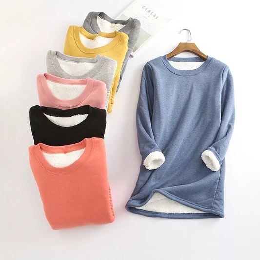 2021 NEW Casual Cotton Round Neck Solid Sweatshirt