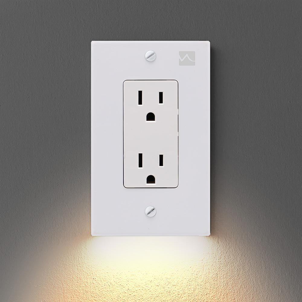 Outlet Wall Plate With Night Lights