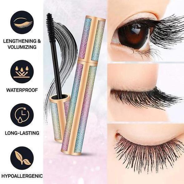 Buy 1 Get 1 Free 4D Waterproof Silk Fiber Thick Lengthening Mascara
