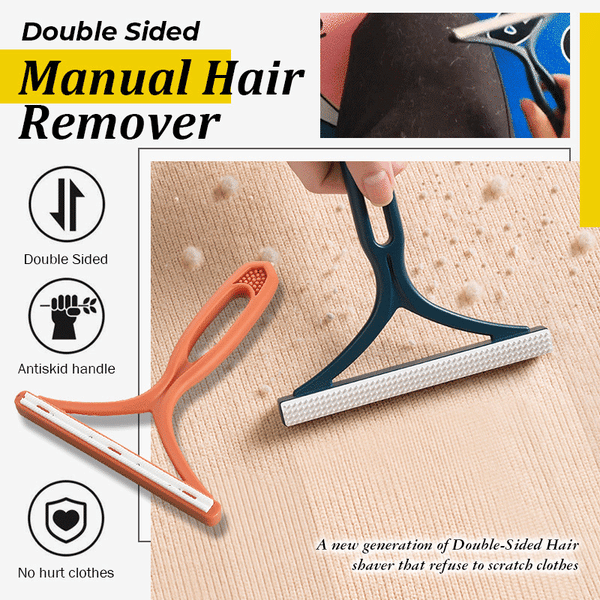 Double ended manual hair remover